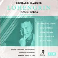 Lohengrin: Ponto, PO-1011. Dirigent: Silvio Varviso. Nicolai Gedda, Aase Nordmo-Løvberg, Barbro Ericson med flera.