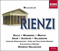 Rienzi: EMI, 7 63980 2. Dirigent: Heinrich Hollreiser. René Kollo, Siv Wennberg, Janis Martin med flera.